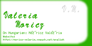 valeria moricz business card